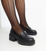 Półbuty damskie - Czarne półbuty na obcasie eko-skórzane Vinceza-37 - VINCEZA - miniaturka - grafika 1