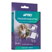 Apteczki i materiały opatrunkowe - Apteo Apteo zestaw transparentnych plastrów wodoodpornych 8 sztuk 9083688 - miniaturka - grafika 1