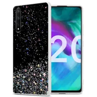 Etui i futerały do telefonów - Pokrowiec Cadorabo na Honor 20 / 20S / Huawei NOVA 5T w czarnym etui na telefon komórkowy Etui z TPU Etui z brokatem - miniaturka - grafika 1