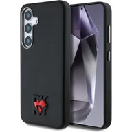 Etui i futerały do telefonów - Etui DKNY Leather Heart of NY do Samsung Galaxy S25 Czarny - miniaturka - grafika 1