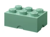 Pojemniki na zabawki - LEGO Pojemnik do przechowywania w kształcie klocka Piaskowa zieleń - miniaturka - grafika 1