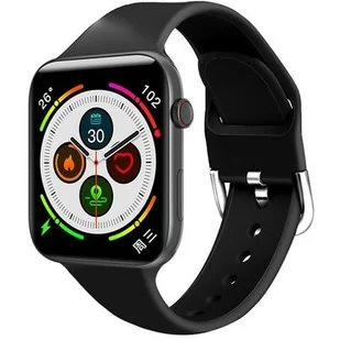 Kumi KU1B Czarny - Smartwatch - miniaturka - grafika 1