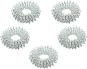 Meble i wyposażenie gabinetów medycznych - Pierścienie Yin srebrne - zestaw 5 szt. - pierścienie su jok - lekkie i poręczne, idealne do masażu palców (D060S) - miniaturka - grafika 1