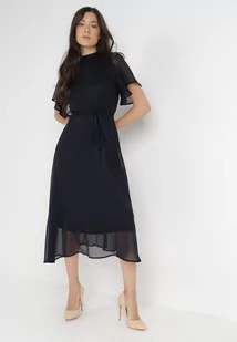 Granatowa Sukienka Acsophia - Sukienki - miniaturka - grafika 1