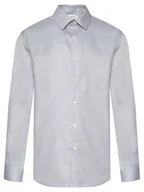 Koszule męskie - Calvin Klein Koszula LV019EU057 Niebieski Slim Fit - miniaturka - grafika 1