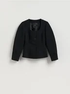 Marynarki i żakiety damskie - Reserved - Taliowana marynarka - czarny - miniaturka - grafika 1