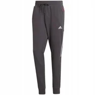 Dresy męskie - Spodnie męskie adidas Aeroready Motion Sport Pants szare HC0648 S - miniaturka - grafika 1