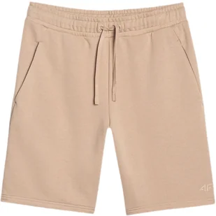 KRÓKIE SPODENKI MĘSKIE DRESOWE 4F M571 BEZ r. L - Spodnie sportowe męskie - miniaturka - grafika 1