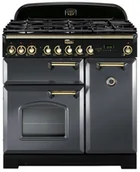 Kuchenki gazowo-elektryczne - Falcon Classic Deluxe 90 Szary mosiądz - miniaturka - grafika 1