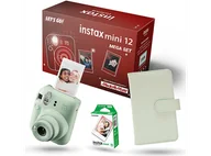 Aparaty natychmiastowe - FUJIFILM Instax mini 12 Mega Set ( Album + wkłady) zielony - miniaturka - grafika 1