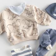 Śpiochy dla niemowląt - Reserved - Bawełniana bluza Dumbo - Kremowy - miniaturka - grafika 1