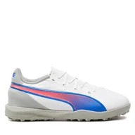 Buty dla chłopców - Buty do piłki nożnej Puma King Match Tt Jr 108050 Biały - miniaturka - grafika 1
