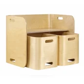 Zestawy mebli dla dzieci - Małpiszon, Dziecięcy Zestaw Stól I Krzesełka - Drewno - miniaturka - grafika 1