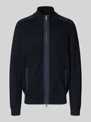 Swetry męskie - Kurtka z dzianiny ze stójką - miniaturka - grafika 1