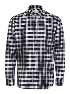 SELECTED HOMME Męska koszula flanelowa, Black/Checks: normalny, S - Koszule męskie - miniaturka - grafika 1