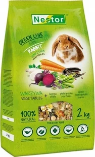 Nestor NESTOR POKARM DLA KRÓLIKÓW GREEN LINE 2kg - Karma dla gryzoni - miniaturka - grafika 1