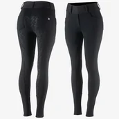 Bryczesy - Horze Legginsy jeździeckie zimowe CHARLA - czarny - miniaturka - grafika 1