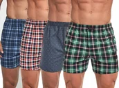 Majtki męskie - ﻿BOKSERKI luźne MĘSKIE CORNETTE COMFORT 4szt. - r L - miniaturka - grafika 1