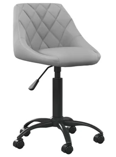 Fotel biurowy, krzesło biurowe Elior Jasnoszary aksamitny fotel obrotowy B7-A01 - Fotele i krzesła biurowe Fotel biurowy, krzesło biurowe Elior Jasnoszary aksamitny fotel obrotowy B7-A01 - Fotele i krzesła biurowe - miniaturka - grafika 1