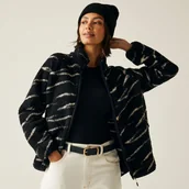 Bluzy sportowe damskie - Regatta Polar damski rozsuwany Frankie Borg Czarny, Rozmiar: 46 - miniaturka - grafika 1