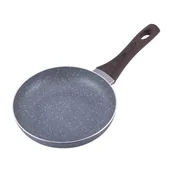 Patelnie - Kamille Patelnia granitowa 20cm z uchwytem imitacja drewna 4112 - miniaturka - grafika 1
