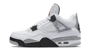 Jordan 4 Retro White Cement - Buty sportowe męskie Jordan 4 Retro White Cement - Buty sportowe męskie - miniaturka - grafika 1