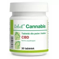 Suplementy i witaminy dla psów - DOLFOS DOLVIT CANNABIS 30TAB CBD dla psa i kota - miniaturka - grafika 1