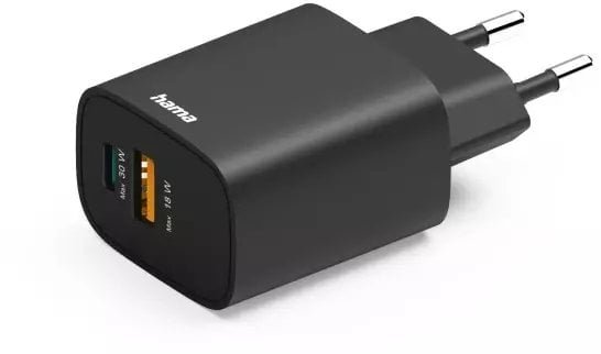 Ładowarka Hama ŁADOWARKA 30W ENTRY LEVEL, 1X USB-C 1X USB-A, CZARNA 002019600000