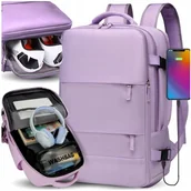 Plecaki - Plecak Do Samolotu Podróżny Wizzair 40x30x20 Bagaż Podręczny Kabinowy Usb - miniaturka - grafika 1