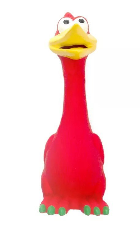 HAP, Zabawka lateksowa, Farm Kurczak Czerw 20,5 cm, 260635