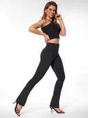 Spodnie damskie - Damskie spodnie Zoe czarne Bas Bleu r.XXL - miniaturka - grafika 1