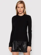 Swetry damskie - Pieces Sweter Crista 17115047 Czarny Slim Fit - miniaturka - grafika 1