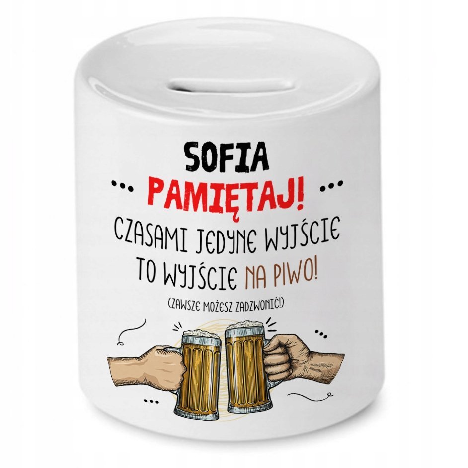 Złoty Kubek Premium Dla Skarbnika Prezent z Nadrukiem ze Zdjęciem + Opakowanie na prezent (wzór 02)