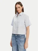 Koszule damskie - Guess Koszula W5GH98 WH7Q1 Niebieski Regular Fit - miniaturka - grafika 1