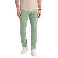 Dresy męskie - Spodnie męskie dresowe 100% bawełna zielone V3 OM-PABS-0206 L - miniaturka - grafika 1