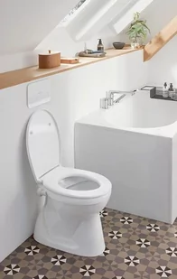 Villeroy & Boch O.novo Toaleta WC stojąca 52x36 cm z półką bez kołnierza z powłoką CeramicPlus weiss alpin 7619R1R1 - odbiór osobisty: Kraków, Warszawa - Kompakty WC - miniaturka - grafika 1