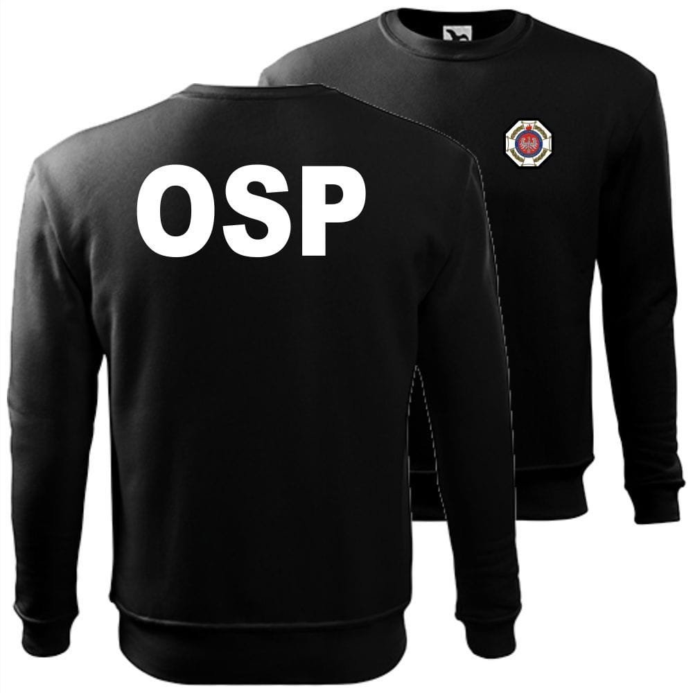 męska bluza klasyczna - logo osp 01 - ochotnicza straż pożarna