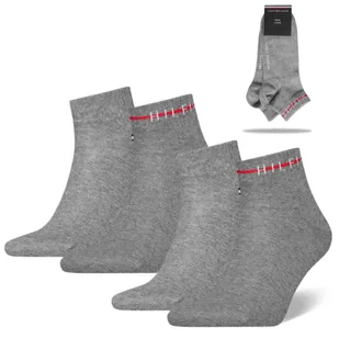 Tommy Hilfiger Skarpety Męskie Zakostki Logo Napis 43/46 - Skarpetki męskie - miniaturka - grafika 1