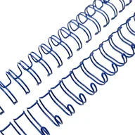 Okładki do laminatorów i bindownic - GRZBIET DRUTOWY do bindowania 3/4" niebieski - miniaturka - grafika 1
