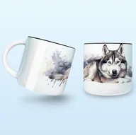 Kubki - Kubek z Psem Husky - miniaturka - grafika 1