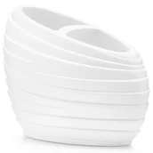 Kubki na szczoteczki do zębów - Pojemnik na szczoteczki do zębów ZELLER, biały, 8,9x12,5x6,5 cm - miniaturka - grafika 1