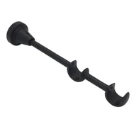 Karnisze - CITY wspornik podwójny 25/19 mm czarny - miniaturka - grafika 1