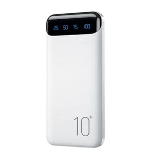 WEKOME WP-161 - Power bank 10000 mAh Super Charging 2xUSB-A LED (Biały) - Powerbanki - miniaturka - grafika 1