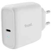 Zasilacze do laptopów - Zasilacz Trust Maxo 65 W USB-C s kabelem USB-C/USB-C, 2 m - bílý (25139) Biały - miniaturka - grafika 1