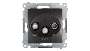 Kontakt Simon Simon 54 Gniazdo antenowe SAT/SAT/RTV końcowe antracyt DASK2.01/48 WMDA-03019z-048 0001-00000-51036 [4351568] - Gniazdka elektryczne - miniaturka - grafika 2