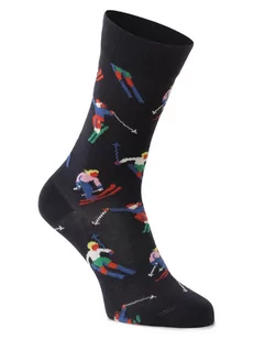 Happy Socks - skarpety z drobnej dzianiny, niebieski|wielokolorowy - Skarpetki damskie - miniaturka - grafika 1