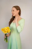 Sukienki - Eliza Pistacjowa Zieleń - miniaturka - grafika 1