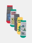 Skarpetki dla dzieci - Sinsay - Skarpetki z motywem gamingowym 5 pack - wielobarwny - miniaturka - grafika 1