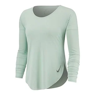 Nike Damska koszulka z długim rękawem City Sleek czarny czarny S - Koszulki i topy damskie - miniaturka - grafika 1