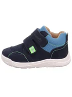 Botki damskie - superfit Skórzane botki "Whaley" w kolorze granatowo-błękitnym - miniaturka - grafika 1